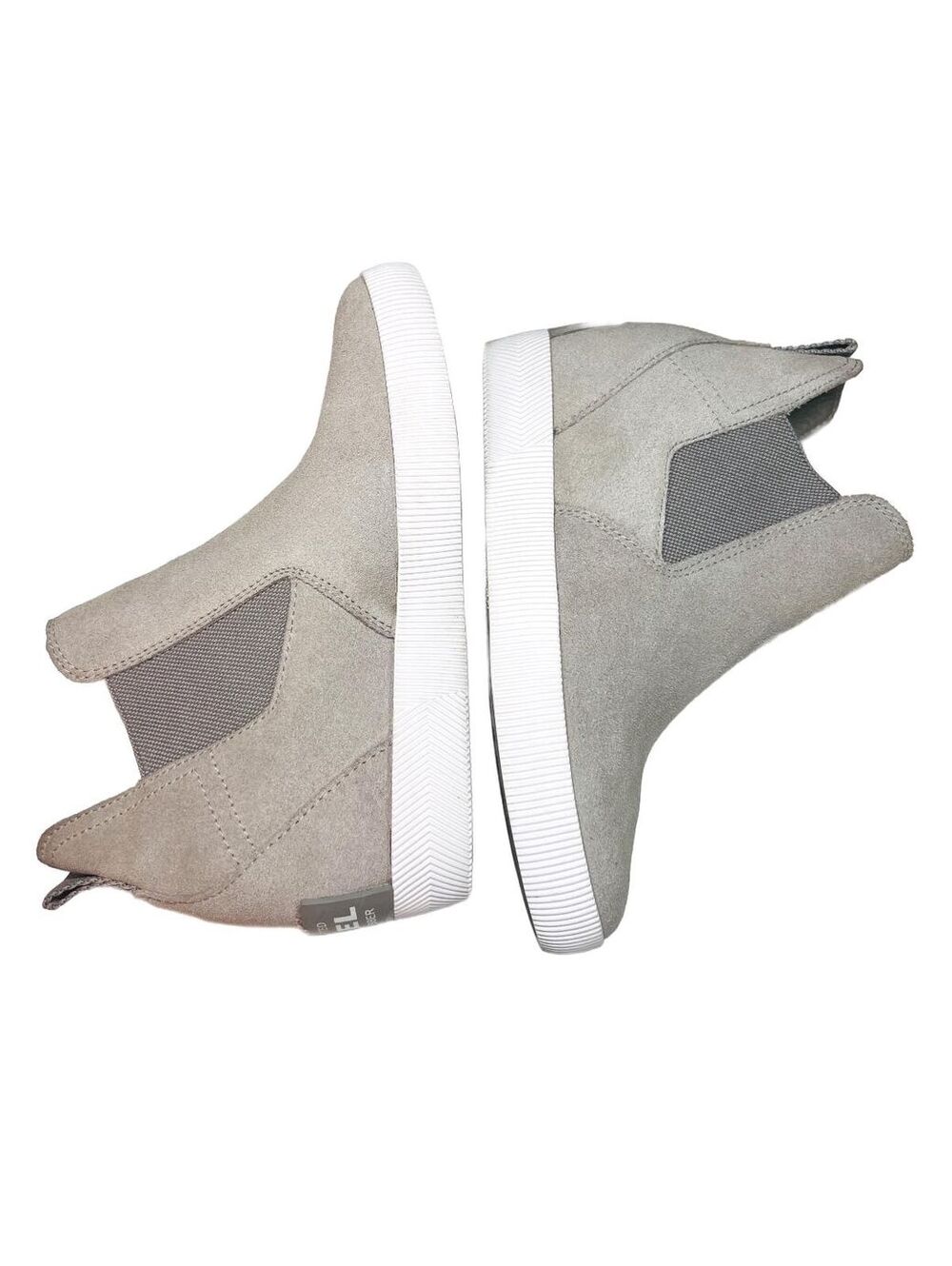 SOREL Out N About Slip-On Wedge Bootie Grey Suede Ankle Boots Women 5.5 Gorpcore - Picture 4 of 8